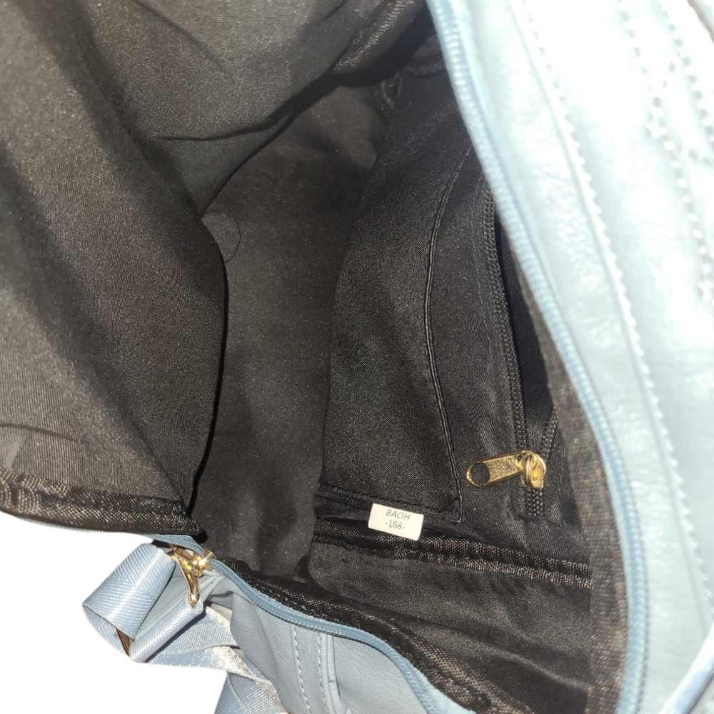 Chic Light Blue Backpack - image 4